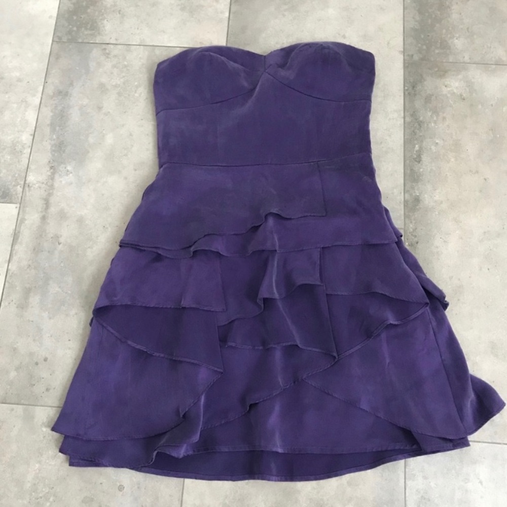 Twelfth Street Cynthia Vincent purple silk dress 4
